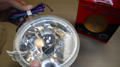 Image showing  Pre-Installed Lights 4x6 in. Sealed Beam Red Halo, 6909-003