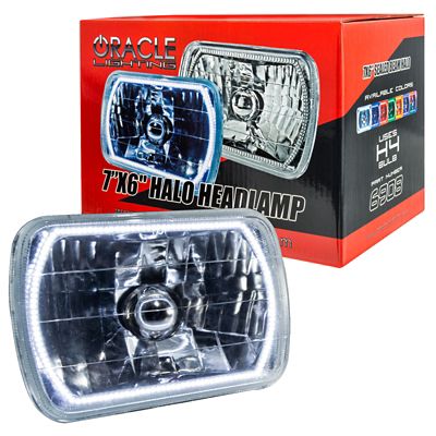 ORACLE Lighting Pre-Installed Lights 7x6 in. Sealed Beam White Halo, 6908-001