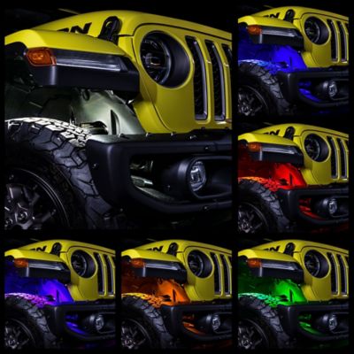 Image showing 9 th ORACLE Lighting ColorSHIFT RGB+W Underbody Wheel Well Rock Light Kit (4 pc.)