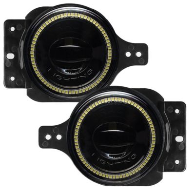 Image showing  Jeep Wrangler JL/Gladiator JT Sport High Performance 20W LED Fog Lights, White Halos, 5847-001