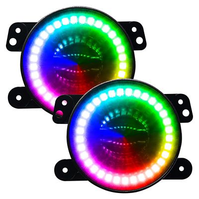 ORACLE Lighting Jeep JK/JL/JT High Performance 20W LED Fog Lights, ColorSHIFT Halos, 5846-334