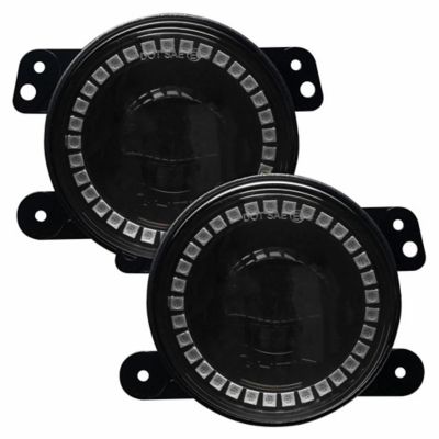 Image showing  Jeep JK/JL/JT High Performance 20W LED Fog Lights, ColorSHIFT Halos, 5846-334