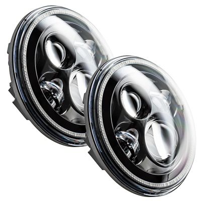 Image showing  7 in. High Powered LED Headlights - Black Bezel