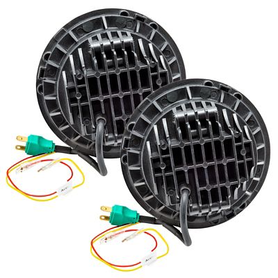 Image showing  7 in. High Powered LED Headlights - Black Bezel