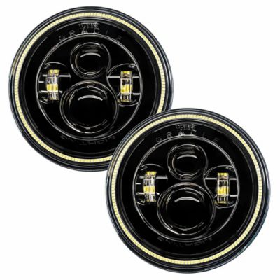 Image showing  7 in. High Powered LED Headlights,White LED Halos, 5769-001