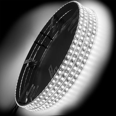 Image showing  LED Illuminated Wheel Rings - Double LED, White