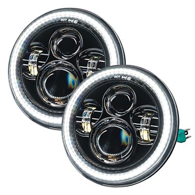 Image showing  2007-2018 Jeep Wrangler JK Switchback 7 in. LED Halo Headlights, 5769-123