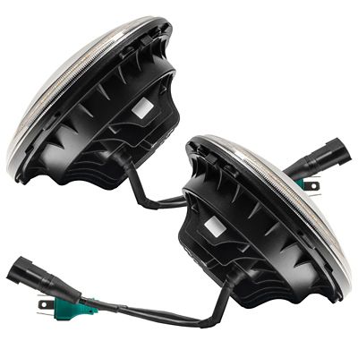 Image showing  2007-2018 Jeep Wrangler JK Switchback 7 in. LED Halo Headlights, 5769-123