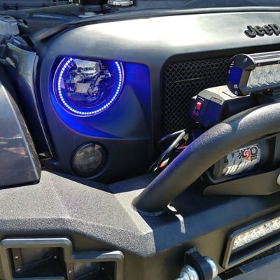 Image showing 6 th ORACLE Lighting 7 in. High Powered LED Headlights, Dynamic ColorSHIFT, 5769-332