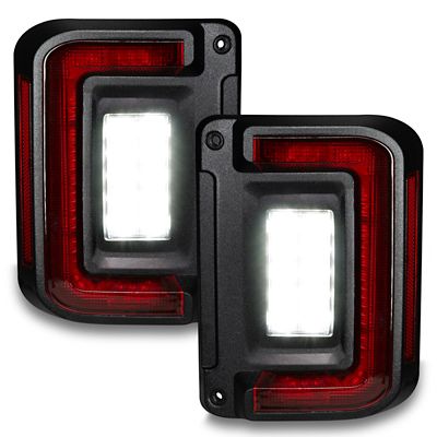 Image showing  Flush Mount LED Tail Lights for Jeep Wrangler JK