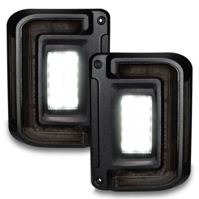 Image showing  Black Series Flush Mount LED Tail Lights for Jeep Wrangler JK