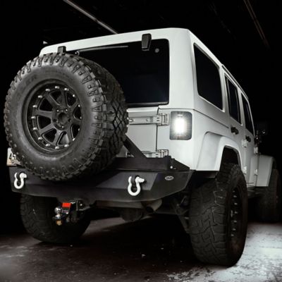 Image showing 7 th ORACLE Lighting Black Series Flush Mount LED Tail Lights for Jeep Wrangler JK