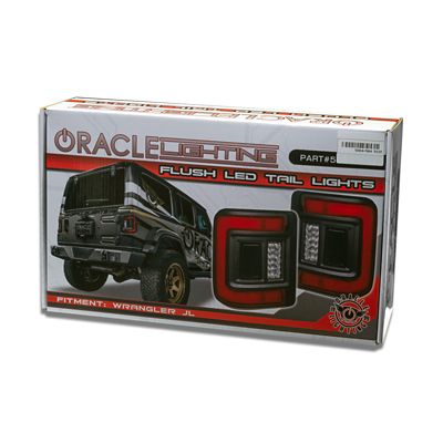 Image showing 5 th ORACLE Lighting Black Series Flush Mount LED Tail Lights for Jeep Wrangler JL