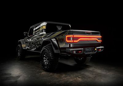 Image showing 8 th ORACLE Lighting Racetrack Flush Style LED Tailgate Panel Light for Jeep Gladiator JT, Standard Lens
