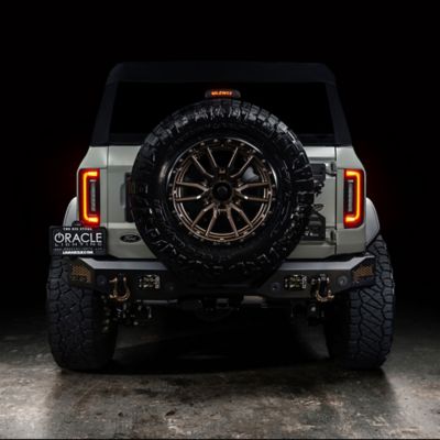 Image showing 7 th ORACLE Lighting Black Series Flush Style LED Tail Lights for 2021-2024 Ford Bronco
