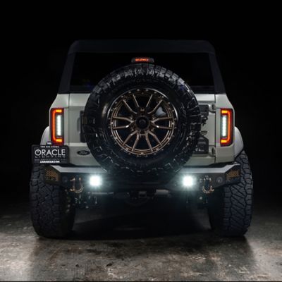 Image showing 9 th ORACLE Lighting Black Series Flush Style LED Tail Lights for 2021-2024 Ford Bronco