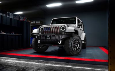 Image showing 9 th ORACLE Lighting Oculus 7 Bi-LED Projector Headlights for Jeep Wrangler JK, White Halos, 5876-001