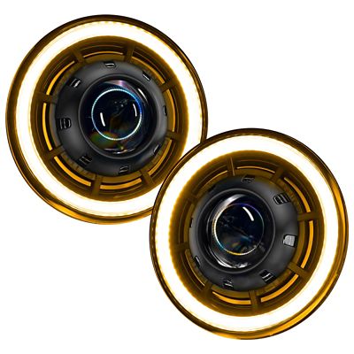 ORACLE Lighting Oculus 7in Switchback Bi-LED Projector Headlights for Jeep Wrangler JK