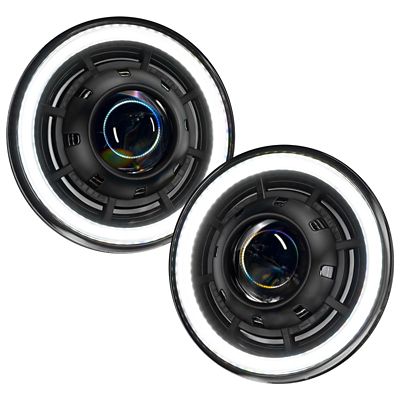 Image showing  Oculus 7in Switchback Bi-LED Projector Headlights for Jeep Wrangler JK