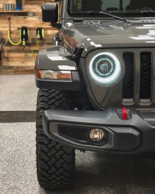 Image showing 9 th ORACLE Lighting Oculus Bi-LED Projector Headlights for Jeep Wrangler JL / Gladiator JT, 5839-504