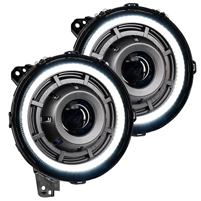 Image showing  Oculus Bi-LED Projector Headlights for Jeep Wrangler JL / Gladiator JT, 5839-504-PAU