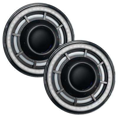 Image showing 1 th ORACLE Lighting Oculus ColorSHIFT 7 in. Bi-LED Projector Headlights for Jeep Wrangler JK, w/BC1 Controller, 5876-335