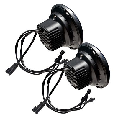 Image showing 2 th ORACLE Lighting Oculus ColorSHIFT 7 in. Bi-LED Projector Headlights for Jeep Wrangler JK, w/BC1 Controller, 5876-335