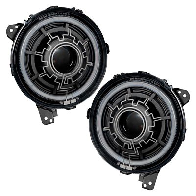 Image showing  Oculus Heated Lens Bi-LED Projector Headlights for Jeep Wrangler JL / Gladiator JT, 5839-111