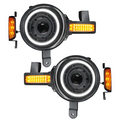 ORACLE Lighting Oculus Bi-LED Projector Headlights for 2021+ Ford Bronco, White Halos, 5886-001