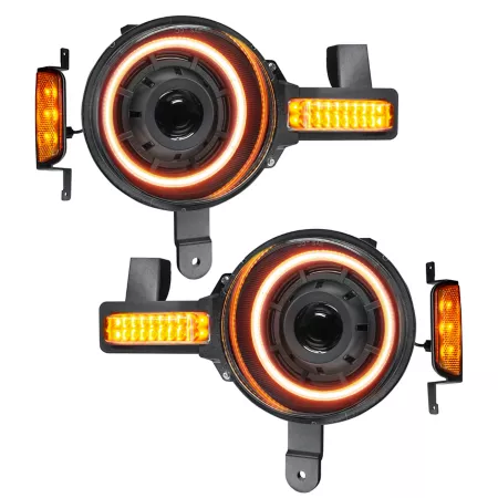 ORACLE Lighting Oculus Bi-LED Projector Headlights for Ford Bronco 2021+ Amber Halos 5886-005 Headlight Assemblies