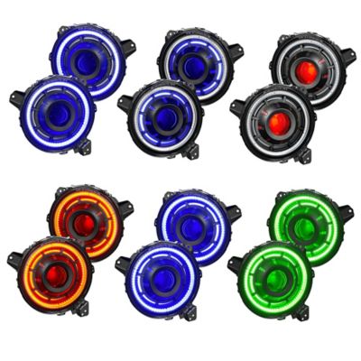 Image showing  Oculus ColorSHIFT Bi-LED Projector Headlights for Jeep Wrangler JL / Gladiator JT, w/2.0 Controller, 5839-333