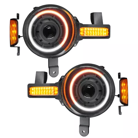 ORACLE Lighting Oculus Bi-LED Projector Headlights for Ford Bronco 2021+ Switchback Halos 5886-023 Headlight Assemblies