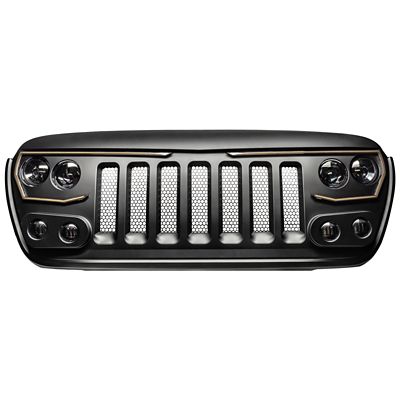 ORACLE Lighting VECTOR Series Full LED Grill for the Jeep Wrangler JL / Gladiator JT