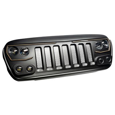 Image showing  VECTOR Series Full LED Grill for the Jeep Wrangler JL / Gladiator JT