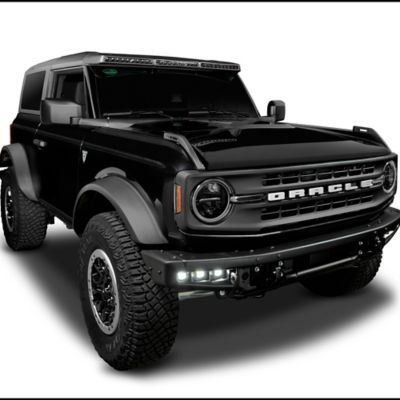 Image showing 6 th ORACLE Lighting Integrated Windshield Roof LED Light Bar System for 2021+ Ford Bronco, Carbonized Grey Housing, 5888-023-MF