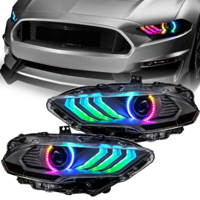 ORACLE Lighting 2018-2023 Ford Mustang Black Series Dynamic ColorSHIFT LED Headlights with Sequential Turn Signals