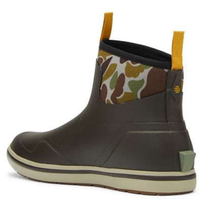 Image showing 3 th LaCrosse Footwear Men's Alpha Deck Boot 6 in. Black Olive/Camo Rubber Boots