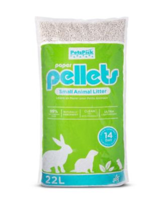 PetsPick Non-Clumping Paper Pellet Small Animal Litter, 10 lb.