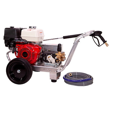 Pressure-Pro Eagle II Series 4000 PSI 4.0 GPM Gas Cold Water Belt Driven Pressure Washer with Honda GX390 Engine, AR Pump