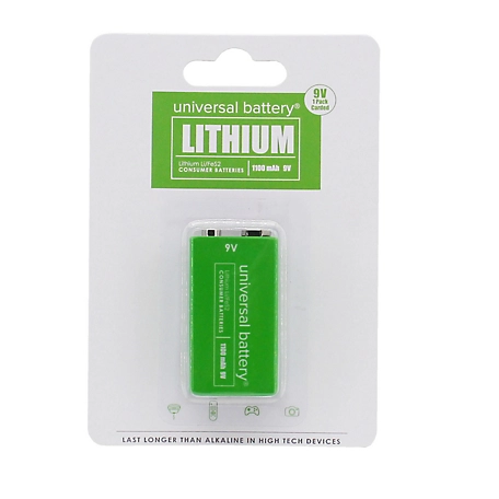 UPG 9V Universal Lithium Battery