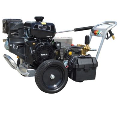 Pressure-Pro Eagle II Series Cold Water Belt Driven Pressure Washer, 4000 PSI 4.0 GPM, Kohler CH440 E/S Engine, General Pump