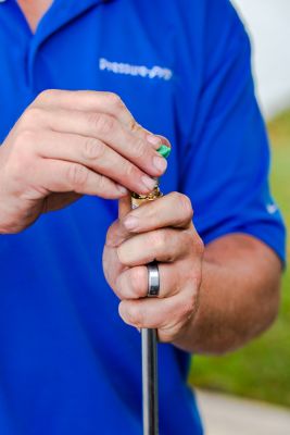 Image showing 5 th Pressure-Pro 3 ft. 4,000 PSI Insulated Pressure Washer Gun Lance Assembly with 3/8 in. Quick Connect Coupler