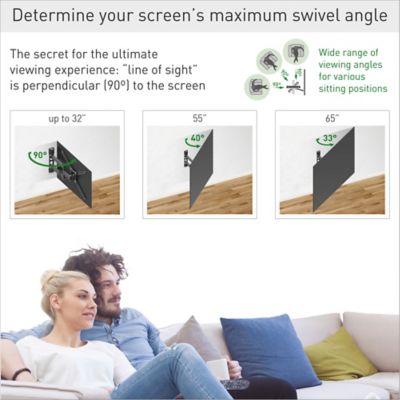 Image showing  13 - 65 in. Full Motion TV Wall Mount, Black