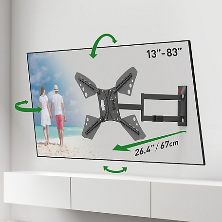 Barkan Mounts 13 - 83 in. Long Full Motion TV Wall Mount