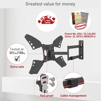 Image showing  13 - 83 in. Long Full Motion TV Wall Mount