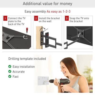 Image showing  13 - 83 in. Long Full Motion TV Wall Mount
