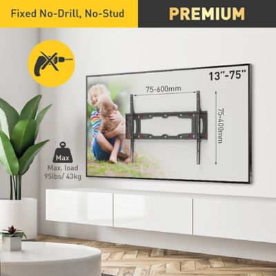 Image showing  13 - 75 in. No Drill TV Wall Mount