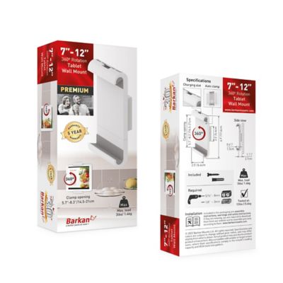 Image showing  7 - 12 in. 360 Rotation Tablet Wall Mount