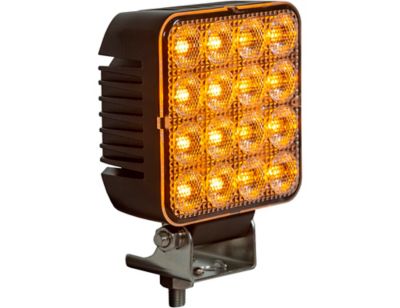 Image showing  4.5 in. Ultra Bright LED Combination White Flood and Amber Strobe Light