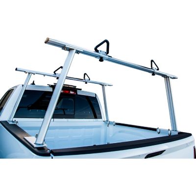 Buyers Products Aluminum Truck Ladder Rack with Adjustable Height and Clamp On Mount, 800 lb. Load Capacity